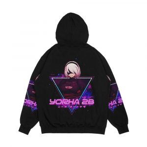 Alternative view of Nier Automata Yorha No 2 Type B Aesthetic Men's All-Over-Print Hoodie