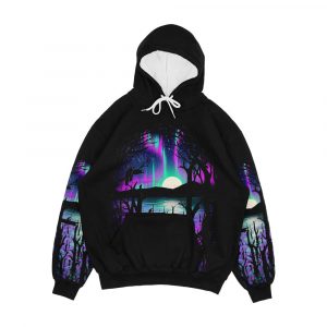 Night With Aurora Men's All-Over-Print Hoodie