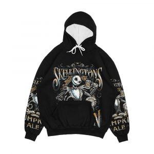 Nightmare Before Christmas Skellingtons Pumpkin Ale Men's All-Over-Print Hoodie