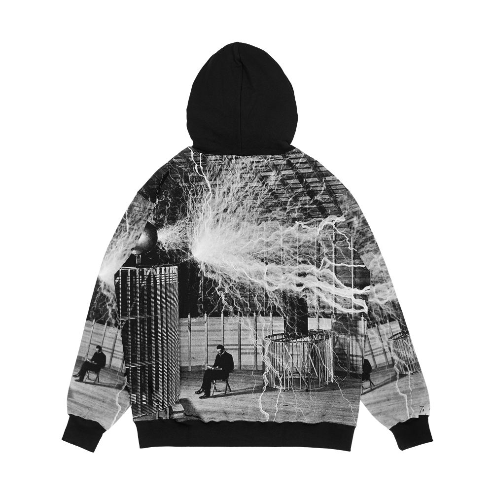 Nikola Testa Lightning Men's All-Over-Print Hoodie - Image 2