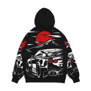 Alternative view of Nissan Gt R Nismo Haruna Men's All-Over-Print Hoodie