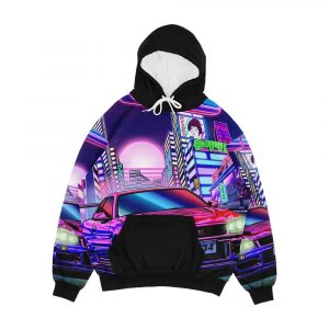 Nissan Skyline Gt R R34 Vaporwave Men's All-Over-Print Hoodie