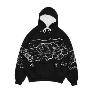 No Cars Go By The Band Arcade Fire Illustrated Lyrics Men's All-Over-Print Hoodie
