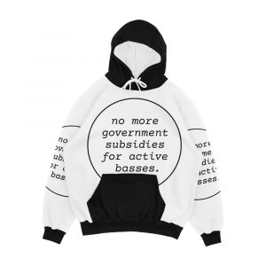 No Government Subsidies For Active Basses Men's All-Over-Print Hoodie