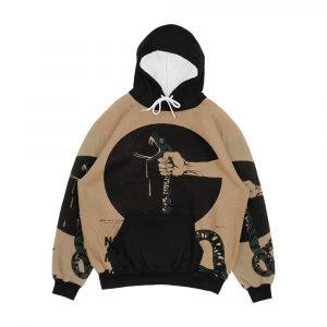 No Mercy For Fascism Vintage Wwii Poster Design Men's All-Over-Print Hoodie