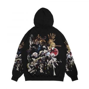 Alternative view of No More Heroes Top 10 Ranked Assassins Concept Art Collage Men's All-Over-Print Hoodie