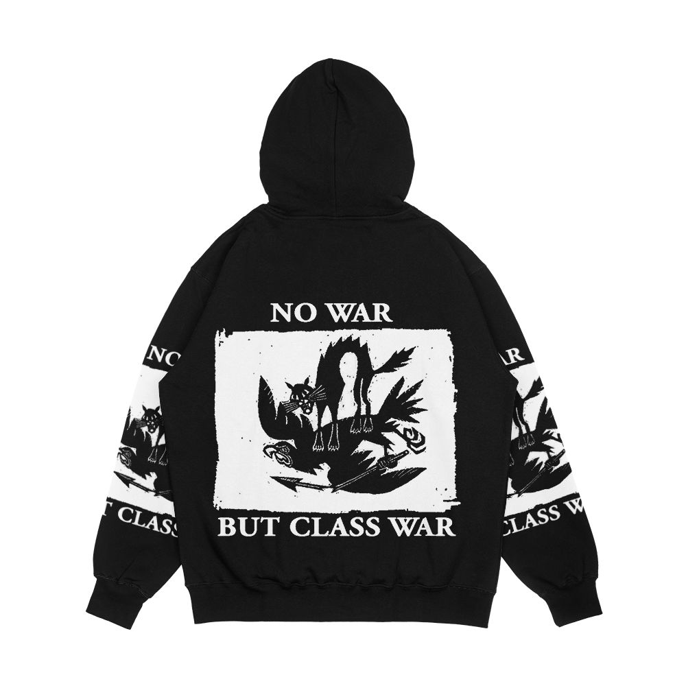 No War But Class War Men's All-Over-Print Hoodie - Image 2