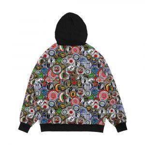 Alternative view of Northern Soul Patches Okeh Wigan Pier Keep The Faith Men's All-Over-Print Hoodie