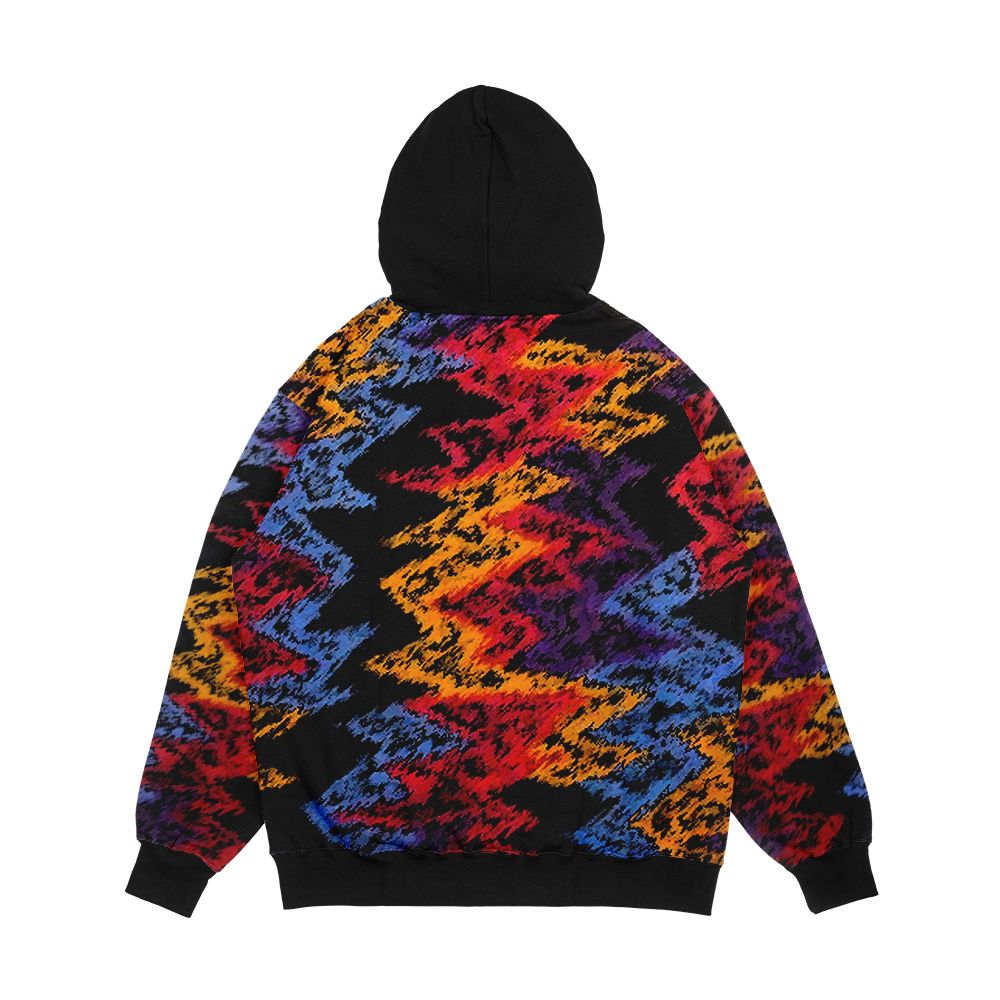 Nothing But Net Retro Pattern Men's All-Over-Print Hoodie - Image 2