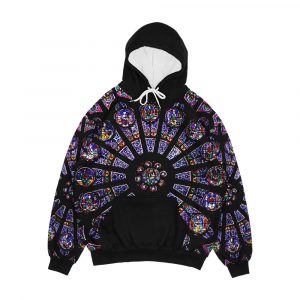 Notre Dame Rose Window Men's All-Over-Print Hoodie