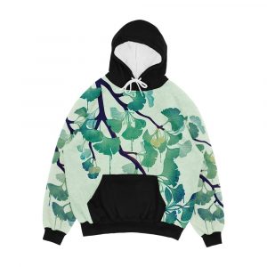 O Ginkgo In Green Men's All-Over-Print Hoodie