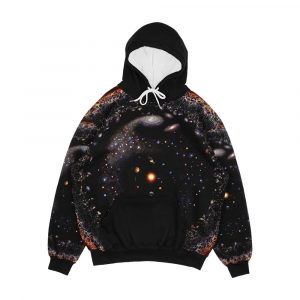 Observable Universe Logarithmic Illustration 2018 Version Men's All-Over-Print Hoodie