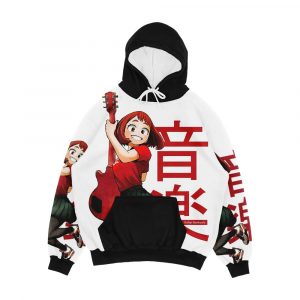 Ochako Uraraka Guitarist Big Men's All-Over-Print Hoodie