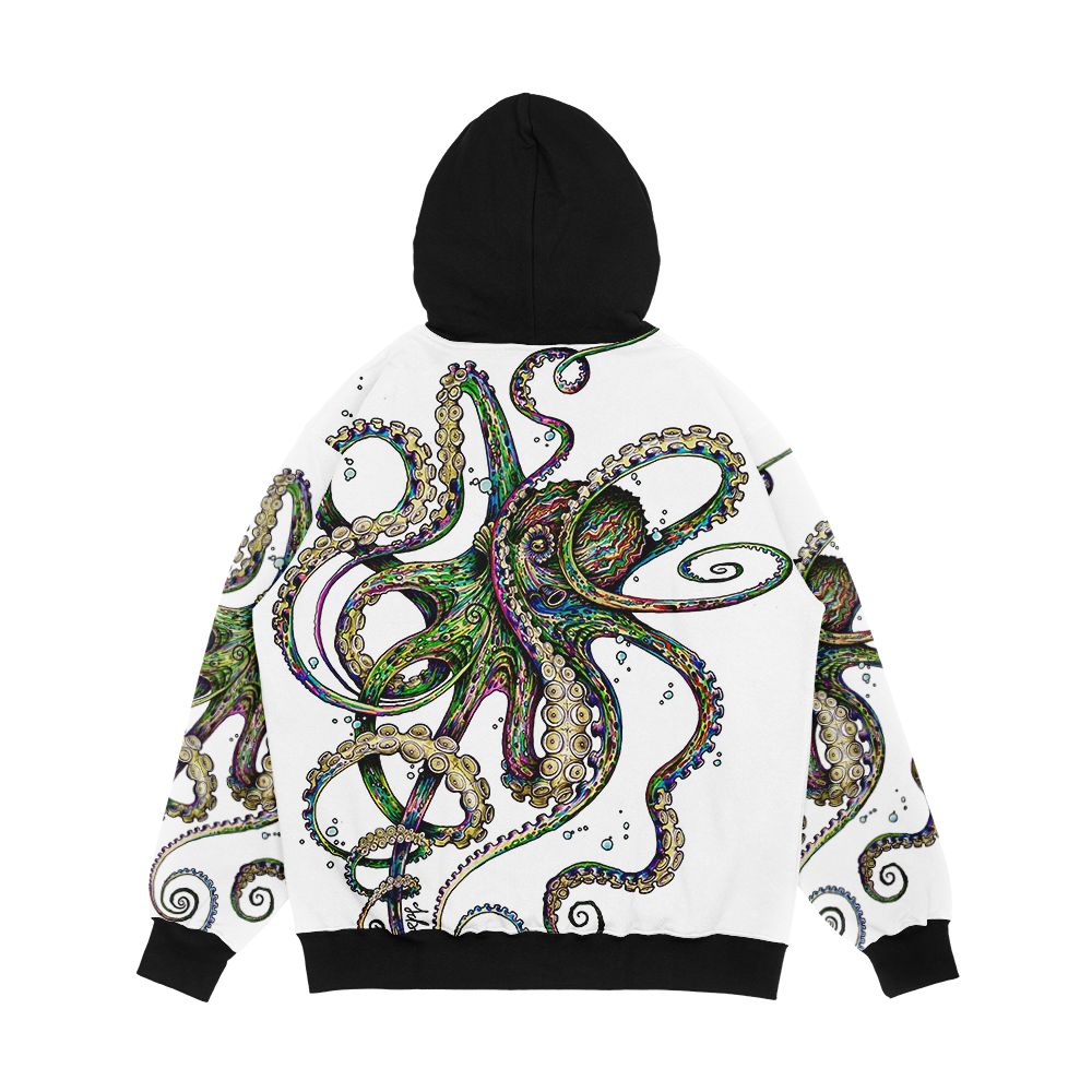 Octopsychedelia Men's All-Over-Print Hoodie - Image 2