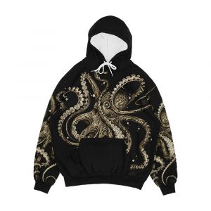 Octopsychedelia Sepia Men's All-Over-Print Hoodie