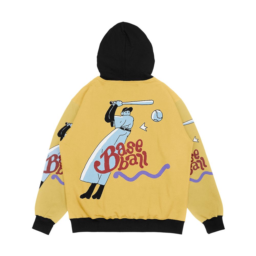 Off Baseball Men's All-Over-Print Hoodie - Image 2