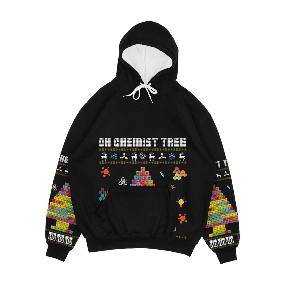 Oh Chemist Tree Merry Christmas Ugly Sweater Chemistry Tee Men's All-Over-Print Hoodie