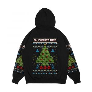 Alternative view of Oh Chemist Tree Ugly Christmas Sweatshirt Men's All-Over-Print Hoodie