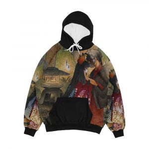 Okina And Shiro Kitsune Yokai Teakitsune Men's All-Over-Print Hoodie