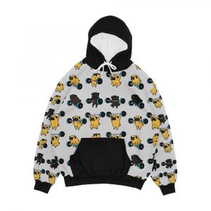 Olympic Lifting Pugs Men's All-Over-Print Hoodie