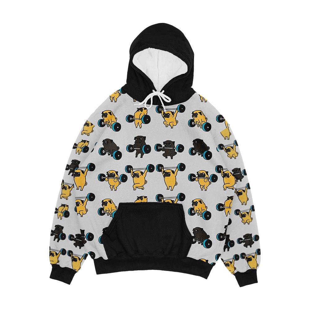 Olympic Lifting Pugs Men's All-Over-Print Hoodie