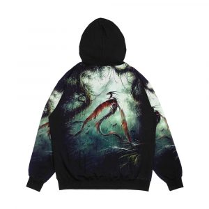 Alternative view of On The Ancient Route Of The Dragon Kings Art By Elian Black Mor Men's All-Over-Print Hoodie