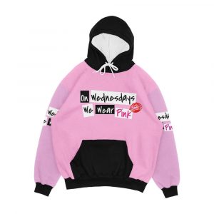 On Wednesdays We Wear Pink Men's All-Over-Print Hoodie