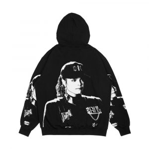 Alternative view of Onejan Janet Red Diamond World American Men's All-Over-Print Hoodie