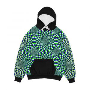 Op Art Optical Illusion Men's All-Over-Print Hoodie
