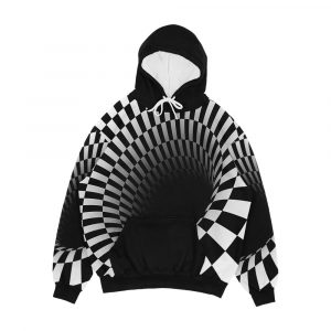 Optic Black Hole Men's All-Over-Print Hoodie