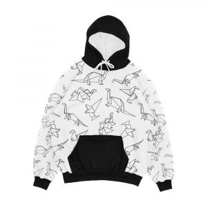 Origami Dinosaurs Men's All-Over-Print Hoodie