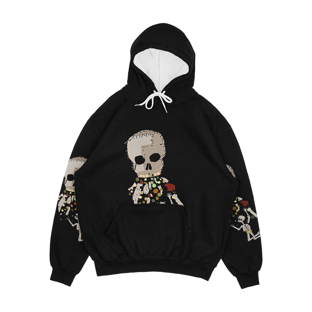 Our Flag Means Death Vomiting Skull On Skeleton Flag Design Men's All-Over-Print Hoodie