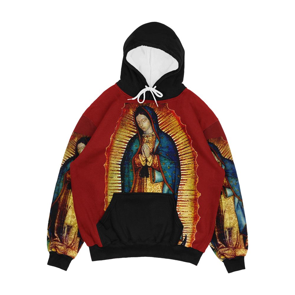Our Lady Of Guadalupe Tilma Replica Men's All-Over-Print Hoodie