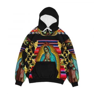 Our Lady Of Guadalupe Virgin Mary Zarape 08 Men's All-Over-Print Hoodie