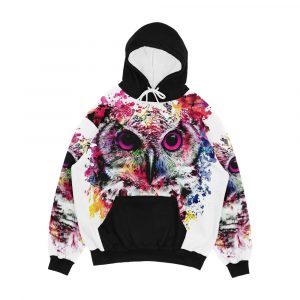 Owl Men's All-Over-Print Hoodie