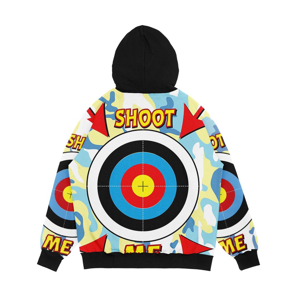 Paintball Stag And Hen Do Shoot Me Target Men's All-Over-Print Hoodie - Image 2