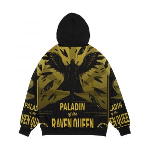 Alternative view of Paladin Of The Raven Queen Men's All-Over-Print Hoodie