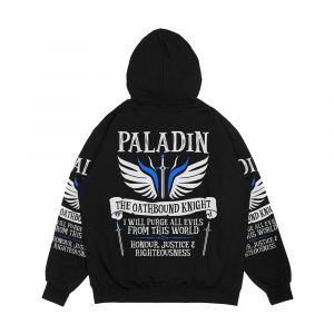 Alternative view of Paladin The Oathbound Knight Dungeons And Dragons White Men's All-Over-Print Hoodie
