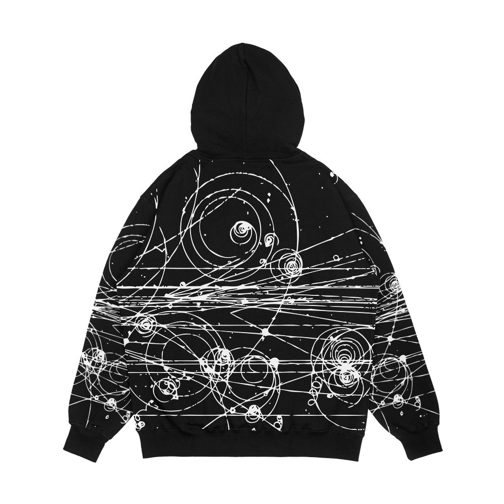Particle Tracks Dark Men's All-Over-Print Hoodie - Image 2