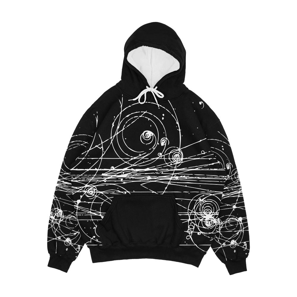 Particle Tracks Dark Men's All-Over-Print Hoodie