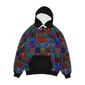 Patchwork London Transport Fabric Montage Men's All-Over-Print Hoodie