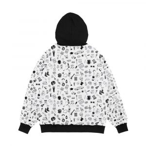 Alternative view of Pattern Men's All-Over-Print Hoodie