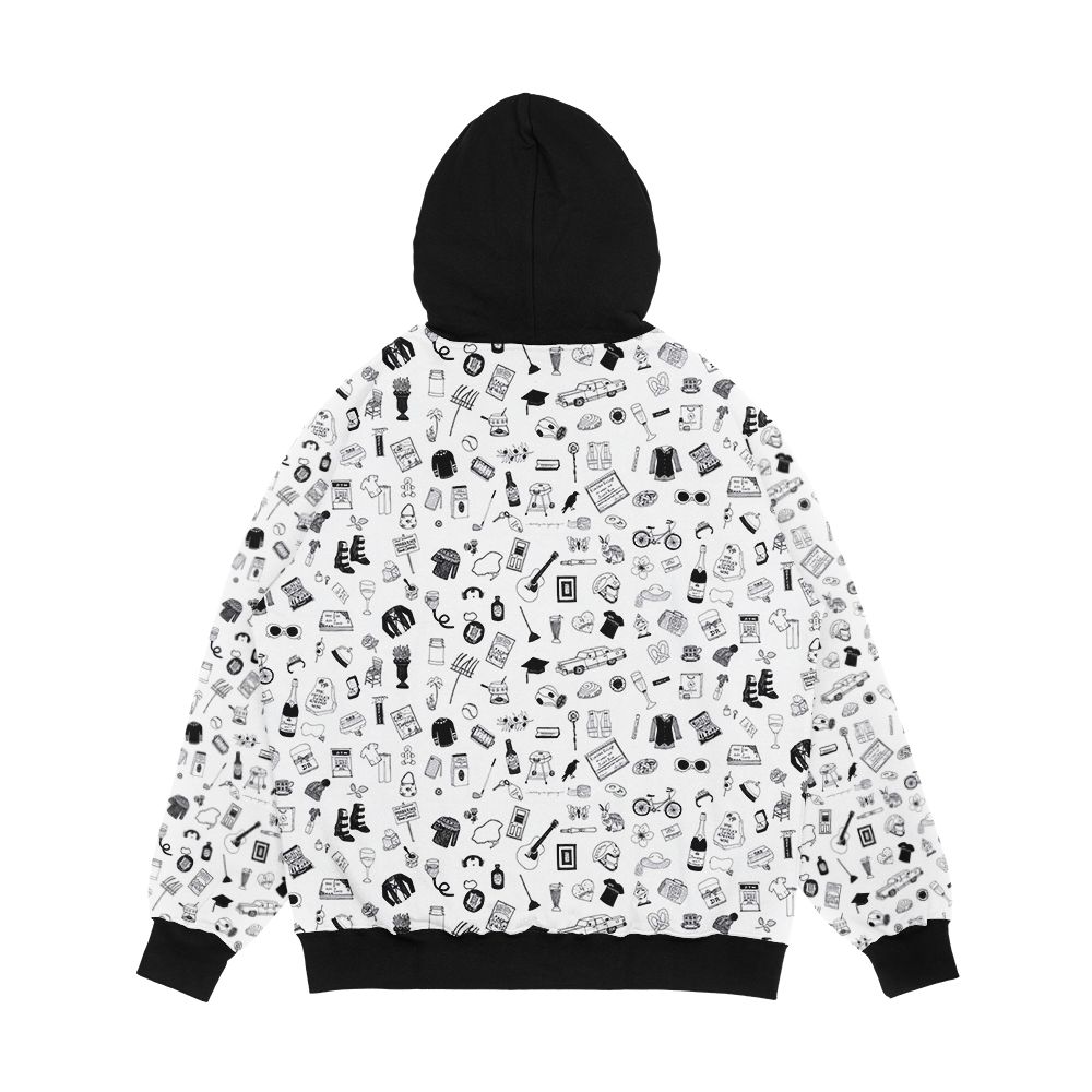 Pattern Men's All-Over-Print Hoodie - Image 2