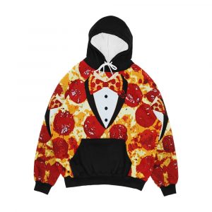 Pepperoni Pizza Tuxedo Men's All-Over-Print Hoodie
