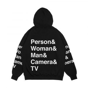 Alternative view of Person Woman Man Camera Tv Men's All-Over-Print Hoodie