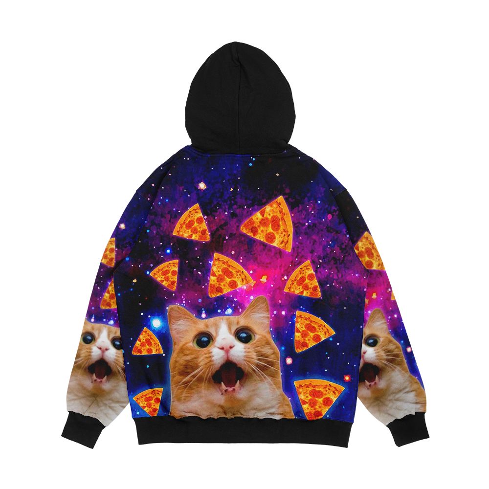 Pizza Cat Men's All-Over-Print Hoodie - Image 2