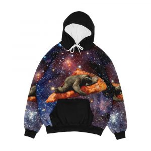 Pizza Sloth In Space Men's All-Over-Print Hoodie