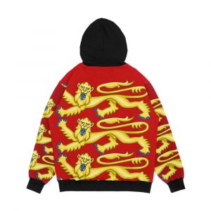 Alternative view of Plantagenet Arms Of England Men's All-Over-Print Hoodie