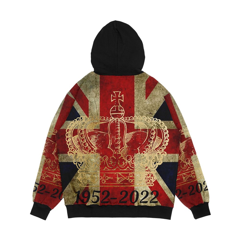 Platinum Jubilee Men's All-Over-Print Hoodie - Image 2