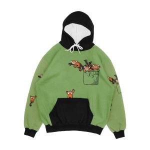 Pocket Red Panda Bears Men's All-Over-Print Hoodie